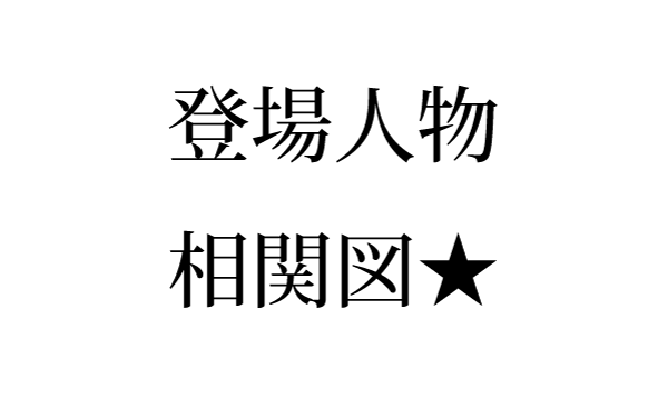 登場人物相関図